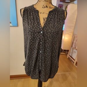 Cute and Comfy Sz M Soft Black Button up Top by H&M